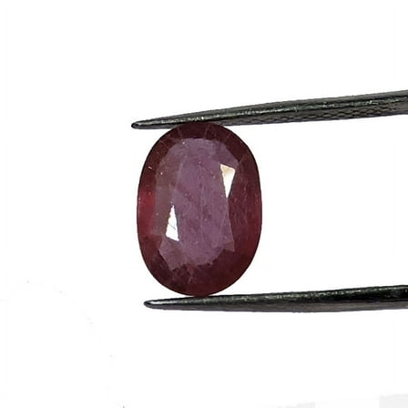 Natural Twinkling Oval Cut Red Ruby Loose Gemstone, 4.50 Carat
