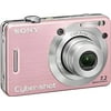 Sony Cybershot DSCW55 7.2MP Digital Camera with 3x Optical Zoom (Pink) (OLD MODEL)