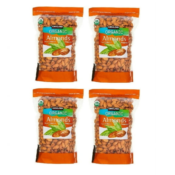 Kirkland Signature Organic Almonds, 1.7 lbs 4PK