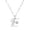 SilverE, variant on Necklaces Pendants 26 Initial Alphabet Shape Rhinestone Necklace for Women Alphabet Letter Jewelry A to Z Silver Pendant for Her,17.7 inch,SilverV