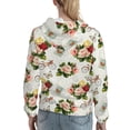 thumbnail image 7 of Honeii Vintage Bike Flower Butterfly Pattern Womens Oversized Hoodies Long Sleeve Sweatshirts Pullover Fall Outfits with Pocket-XX-Large, 7 of 7