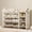 Beige, variant on ICEELF Kids Toy Storage Organizer with 12 Removable Bins, 4-Tier Bookshelf, Toy Storage Cabinet for Playroom, Bedroom, Nursery, Beige