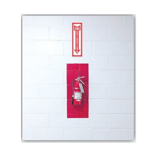 Glow-In-The-Dark Safety Sign, Fire Extinguisher, 4 x 13, Red Glow-In-The-Dark Safety Sign, Fire Extinguisher, 4 x 13, Red
