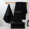 thumbnail image 1 of Juego De 8 Toallas De Ba O Suaves Y Absorbentes, Toallas Gruesas Para El Hogar, Toallas Faciales De Felpa Y Toallas De Ba O De Secado R Pido, Dise O Lujoso, Para Uso Dom Stico, Art Culos, 1 of 8