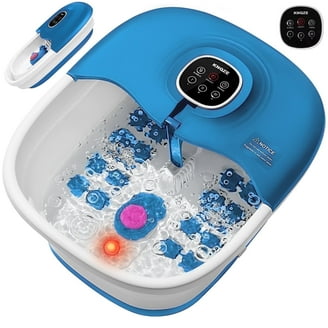 MARNUR Massaging Foot Spa with Heat, Bubbles and Vibration, Heated