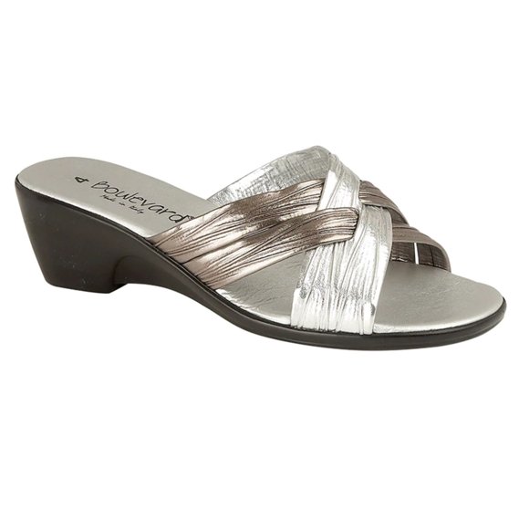 Boulevard Womens X Over Mule Sandals