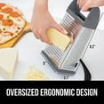 thumbnail image 6 of GORILLA GRIP Cheese Grater, BPA Free Stainless Steel Box Graters, Cheeses and Veggie Shredder, Gray, 6 of 10