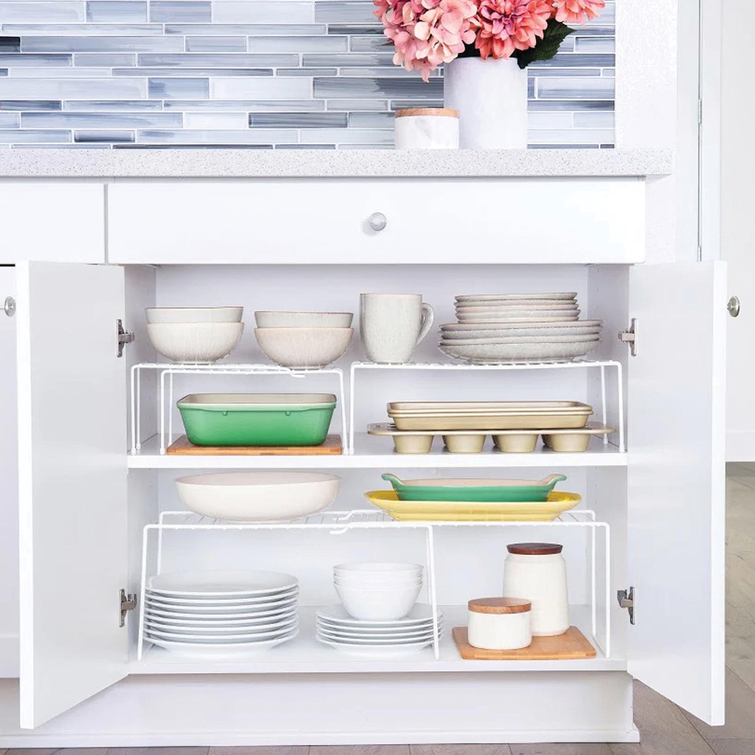 Better Houseware Expanding Shelf, White (Small), 185/2PT