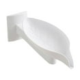 thumbnail image 2 of Ohmyroo Decorative Leaf-Shaped Soap Dish with Adjustable Angle, Wall-Mounted Rotating Soap Holder with Drainage Holes for Bathroom Sink or Shower, 2 of 6