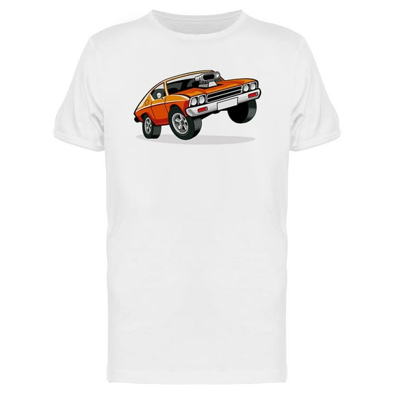 Muscle Car Cartoon T-Shirt Men -Image by Shutterstock, Male Small