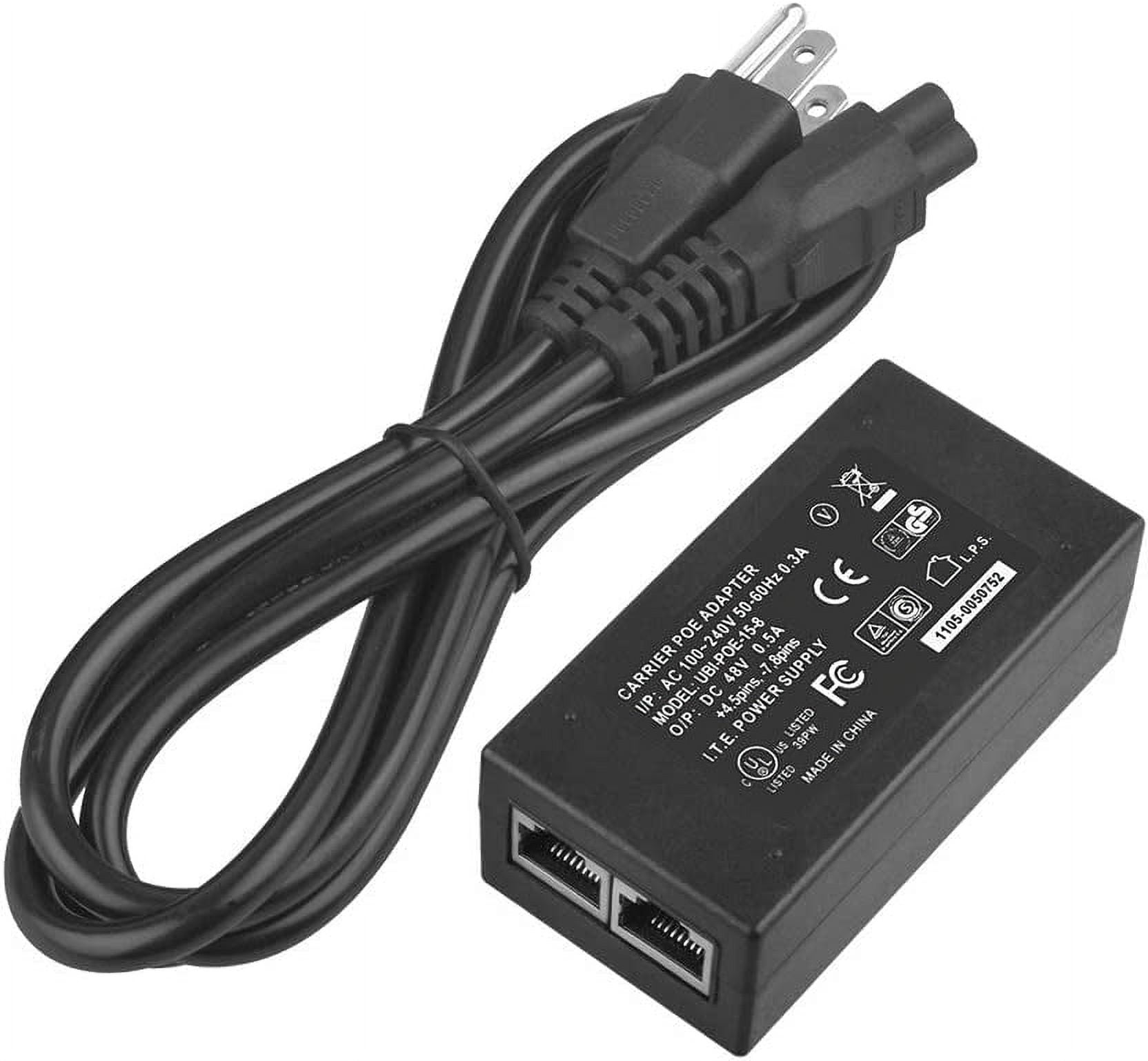 BigNewPowered Replacement Charger 48V 0.5A Wall Plug POE Ethernet Injector Adapter Compatible with IP Phone/Camera Power Supply