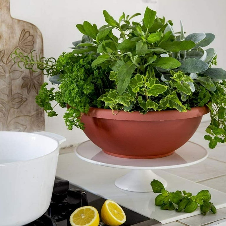 The HC Companies 18 Inch Large Round Outdoor Bowl Planter in