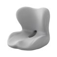 thumbnail image 3 of Almohadilla antideslizante para coche, soporte lumbar para el hogar, cojín de respaldo de asiento de espuma viscoelástica Gris, 3 of 9