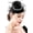 Black, variant on Women's Fascinators Hats 20s 50s Pillbox Hat Tea Party Hats with Pearl Feather Mesh Veil Derby Hat for Wedding Cup Headpiece