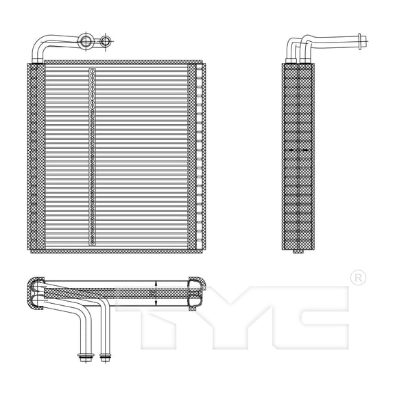 A/C Evaporator Core Fits select: 2010-2017 CHEVROLET EQUINOX, 2015-2020 CHEVROLET COLORADO