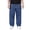 Dark Blue, variant on Men's Plus Size Loose Fit Straight Leg Jeans, Wide Leg Casual Denim Pants for Street Style Fashion, Comfortable and Roomy Trousers for Everyday Relaxed Wear and Urban Outfits Black L