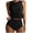 Black, variant on Staron Women's Swimsuit Set Bikini with Removable Padded Bra High Waist Bottom Tankini Top and Triangle Panties Vacation Beach Swimwear, Brown XL