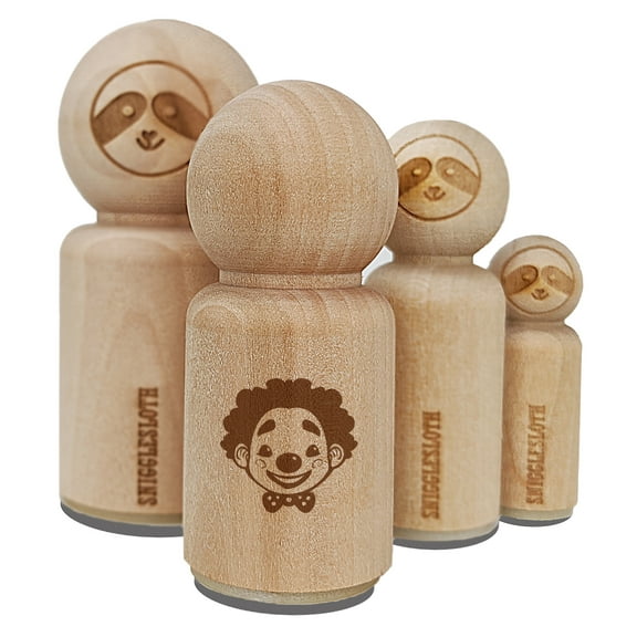 Cute Chibi Circus Party Clown Child Kid Rubber Stamp for Scrapbooking Crafting Stamping - Mini 1/2 Inch
