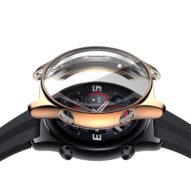 KAIYANG Para Honor Watch GS3 Marco protector de reloj de TPU galvanizado Cobertura total Estuche anticaídas Estilo D Honor Watch GS3 Oro rosa