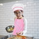 thumbnail image 4 of 1 juego de cocina para niños, delantal y gorro de chef, utensilios de repostería para niñas, ideal para fiestas de repostería y juegos de cocina., 4 of 7