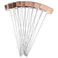 thumbnail image 2 of 30 Pack 10 Inch High Copper Plate Metal Plant Labels Garden Stake Tags Reusable Planting Gardening Markers, 2 of 7