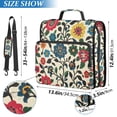 thumbnail image 2 of FORMRS Zipper Binder with Shoulder Strap 2-inch Ring 500 Sheet Capacity File Bag, Vibrant Floral, 2 of 5