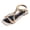 Beige2, variant on Beach Sandals Women Braided Band Square Open Toe Slingback Flat Shoes Casual Nonslip Bohemian Beaded Walking Shoes Khaki Size 6.5