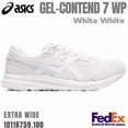 thumbnail image 1 of ASICS Running Shoes GEL-CONTEND 7 WP EXTRA WIDE White/White 1011B759.100 NEW!, 1 of 6