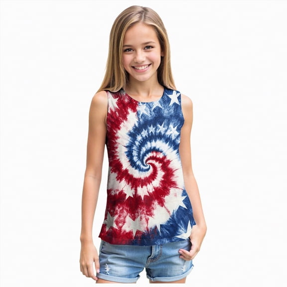 Ccpelsie 4th of July T-Shirt for Boys Girls Graphic Shirt Independence Day Patriotic Short Sleeve Tops for Little/Big Kids(Red,M)