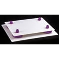 thumbnail image 4 of Versatile Acrylic Display Case - Small Rectangle Box with Mirror, Purple Risers and White Base 8.25" x 6" x 6.75" (A003-PR), 4 of 5
