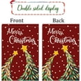 thumbnail image 6 of Merry Christmas Flags for Outdoors 28x40 Double Sided Large Chritmas Tree House Flags Rustic Burlap Farmhouse Welcome Decorative Flags for Outside Outdoor Xmas Decor Holiday Decoration, 6 of 6