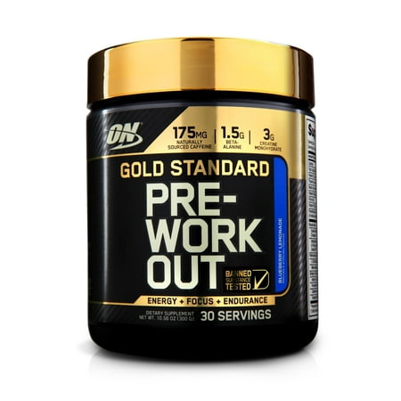 Optimum Nutrition Gold Standard Pre Workout, Blueberry Lemonade, 30 Servings