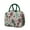 Dark-green-1, variant on Retro Polka Dot Aesthetic Lunch Bag - Insulated & Durable Thermal Lunch Tote for Adults, Splash-Proof Easy Clean Food Storage Bag with Outer Pocket, Minimalist Dots Design for Work or School