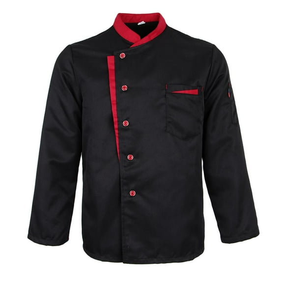 Restaurant Uniform Food Service Jacket Coat - Red , As Described - , as described