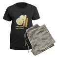 thumbnail image 5 of CafePress - Wakey Wakey Eggs N Bakey Women's Dark Pajamas - Women's Short Sleeve Print T-Shirt and Pants Dark Cotton Pajama Set, 5 of 7