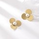 thumbnail image 2 of Pendientes de Tuerca de Perlas de Flores Qarigey AP016390-00, 2 of 6