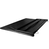 Ikon Motorsports Compatible with 06-08 Raider 05-11 Dakota Quad Cab 5.3ft Short Bed Black Tonneau Cover