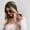 Army Green, variant on Elegant Bow Knot Solid Color Wide Headband For Sports Yoga Daily Use Soft Absorbent Hair Band Face Washing