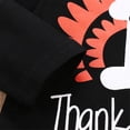 thumbnail image 6 of Inevnen My 1st Thanksgiving Outfits Newborn Baby Girl Boy Romper Bodysuit Turkey Pants Hat 4Pcs Set, 6 of 8