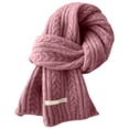thumbnail image 5 of Scarfs for Women Fall Fashion Must Have Mens Scarf Fitness Neck Warmer Fleece Lining Gifts for Grandma Soft Women's Scarves Pink, 5 of 8