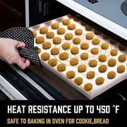 Silicone Pastry Mat - Walfos Non-Stick Baking Mat Fondant Mat with Measurement, Non-Slip Rolling Mat, Perfect for Rolling Dough, Cookie & Baking 23.6 x 15.7