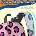 thumbnail image 5 of Purple and Pink Leopard Print 17" School Backpacks for Teens,Waterproof Oxford Fabric,S-Shape Padded Straps for School,Travel,Hiking,Camping, 5 of 6