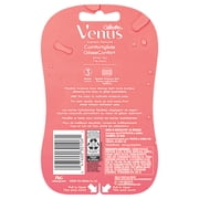 Venus ComfortGlide 3 White Tea Women's 3 Blade Disposable Razor, 2 count, Pink