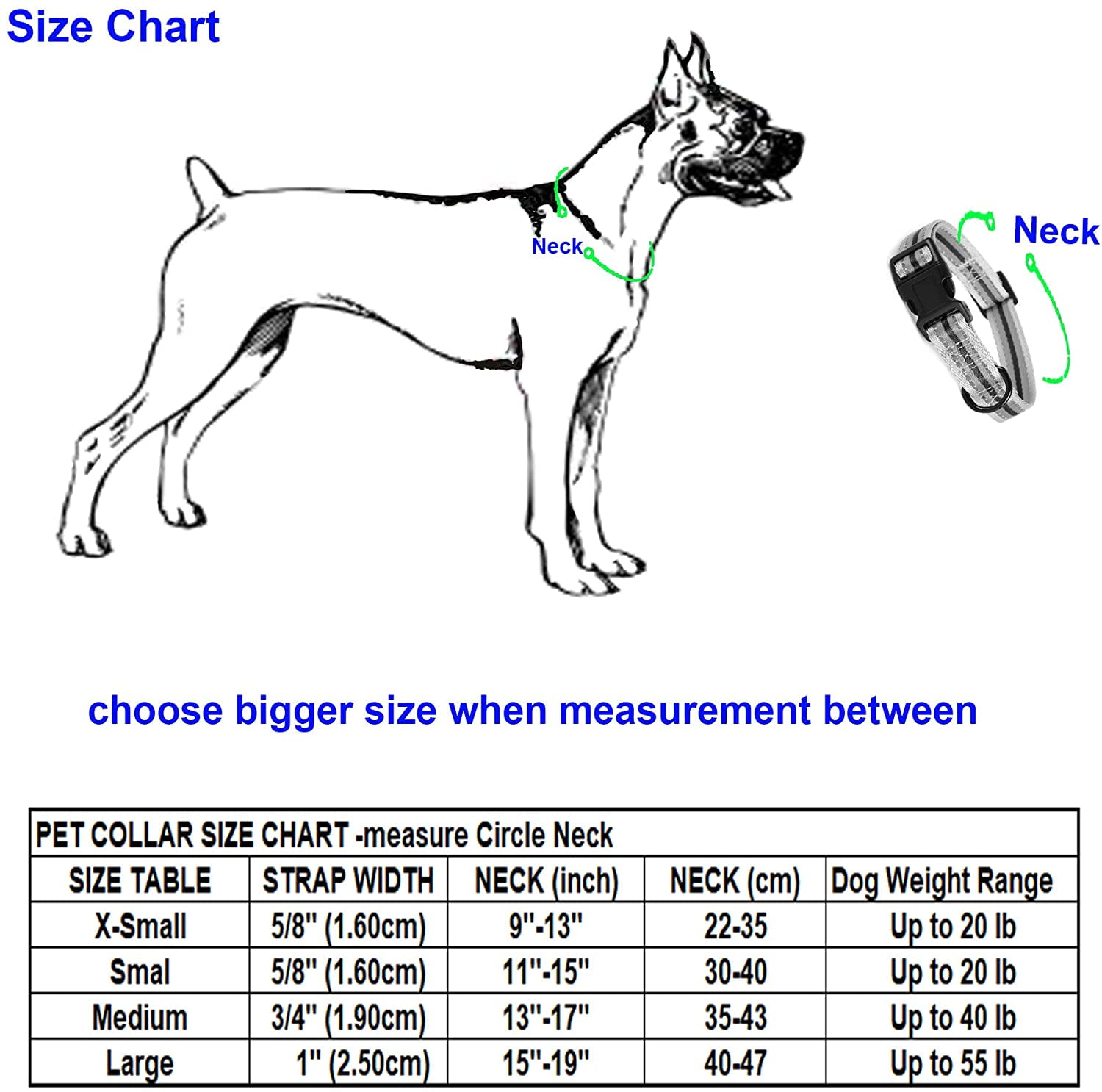 Dog Collar Size Chart lupon.gov.ph