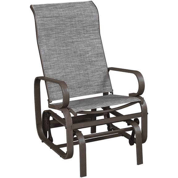 Renwick Glider swing Chair for Porch Patio Outdoor, Gray