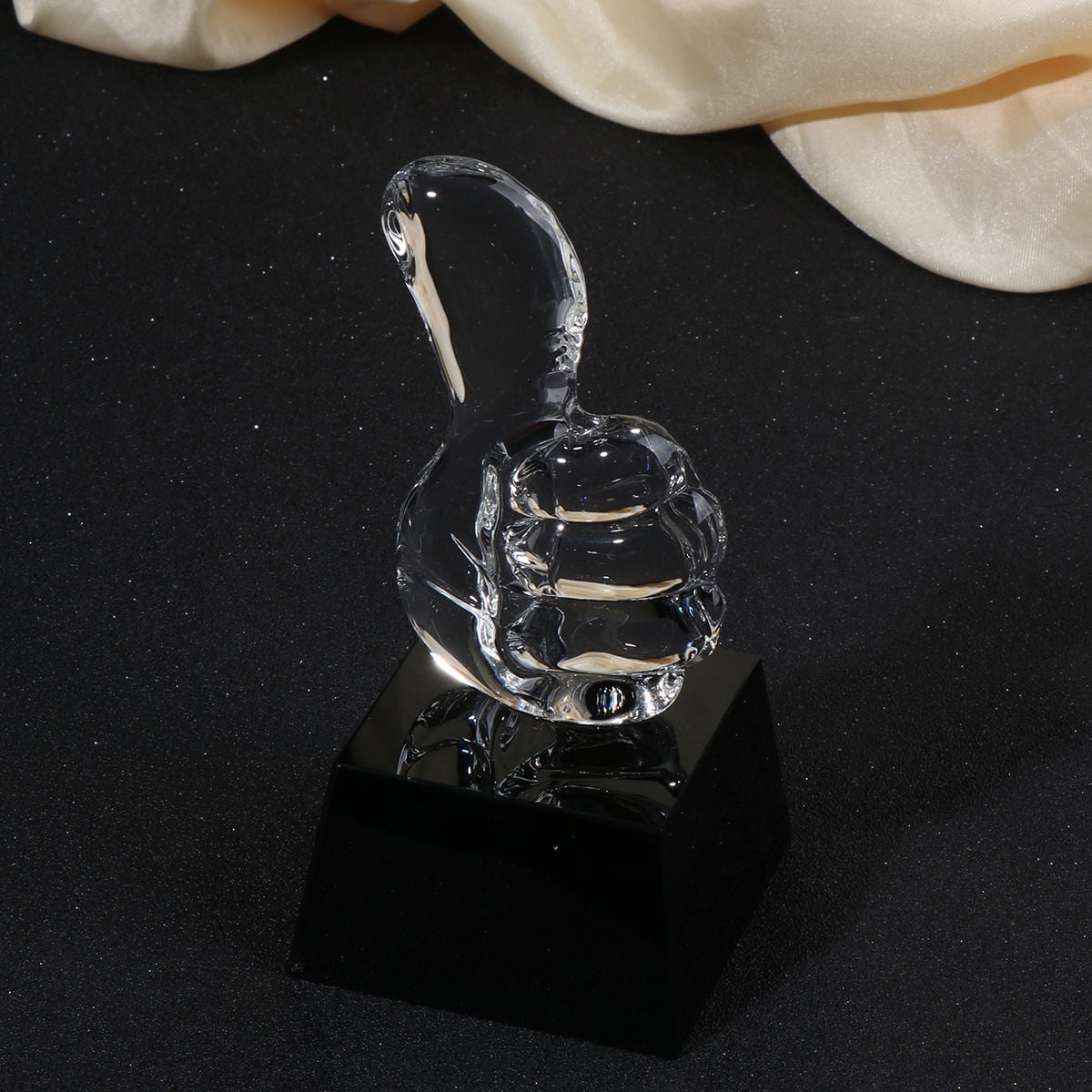 OUNONA 1PC Award Trophy Crystal Reward Prizes Decor Gift Awards Trophy for Sports Competition Games