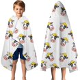 thumbnail image 3 of White Cow Head Hat Pattern Hooded Bath Towel，50"x30" for Ages 3 To 12 Kids, Quick Dry Lightweight Soft Microfiber Hood Beach Towel Cover Up for Kids, 3 of 7