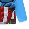 thumbnail image 3 of Marvel Avengers Captain America Long Sleeve Hooded Shirt (Boys), Sizes 4-20, 3 of 8