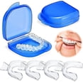 thumbnail image 1 of Teeth protection set 4 pieces, Ferula bruxism relief, teeth relief splint, sleep mouth guard, food grade thermoplastic material, bruxism prevention, A, 1 of 5