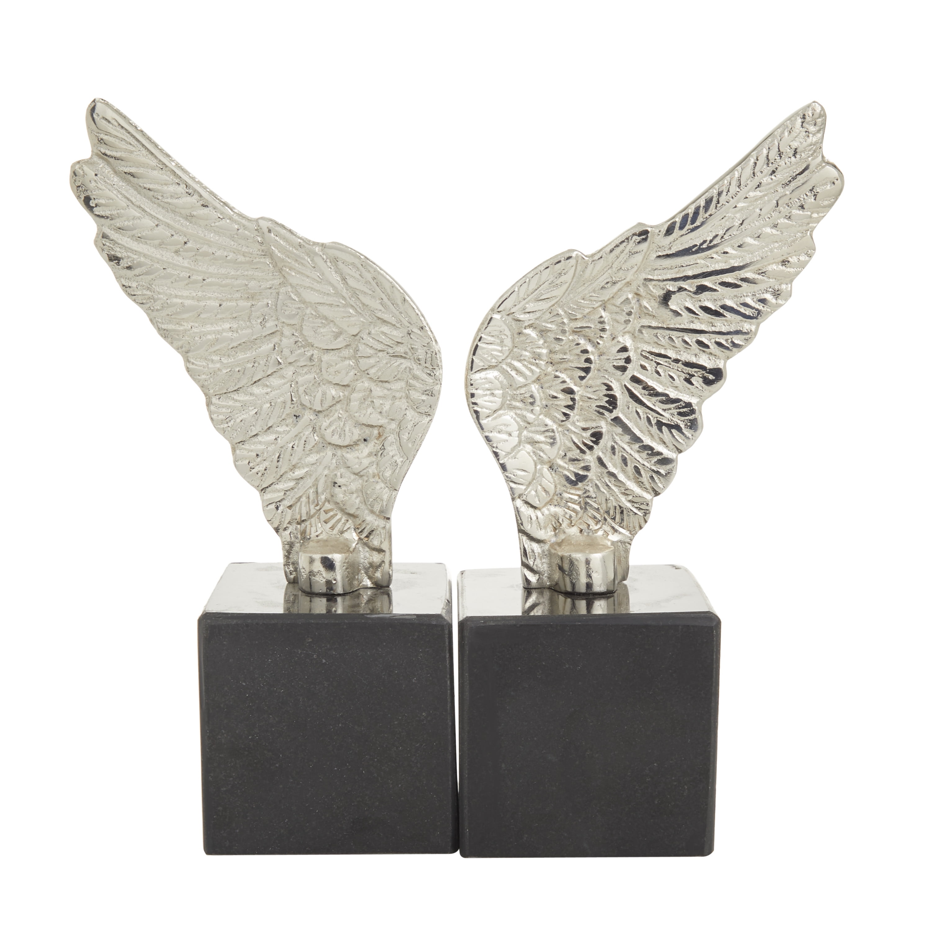 Angel White Metal Bookends sold as a pair 